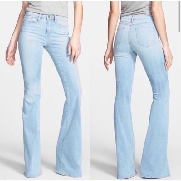 Frame Forever Karlie raw hem flare jeans - Picture 1 of 8